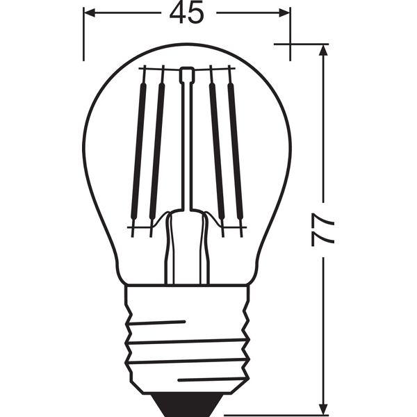 LED SUPERSTAR PLUS CLASSIC P FILAMENT 3.4W 940 Clear E27 image 9