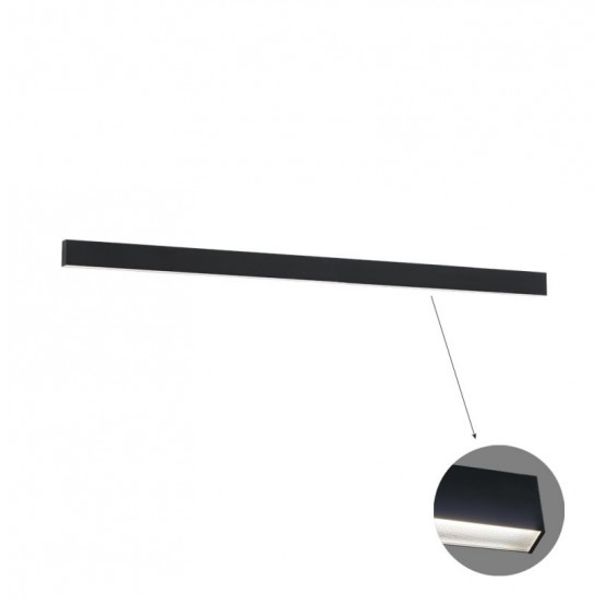 Linear Ceiling L2260 3000K Black Microprismatic Di image 1