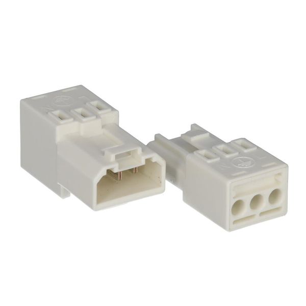 267-501/001-000 Female connector; without ground contact; 7-pole; white image 1