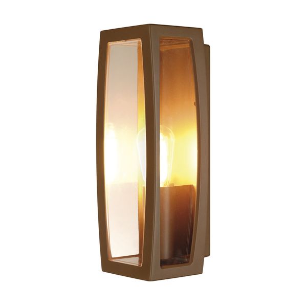 MERIDIAN BOX 2 outdoor luminaire, E27, max. 25W, rusty image 1