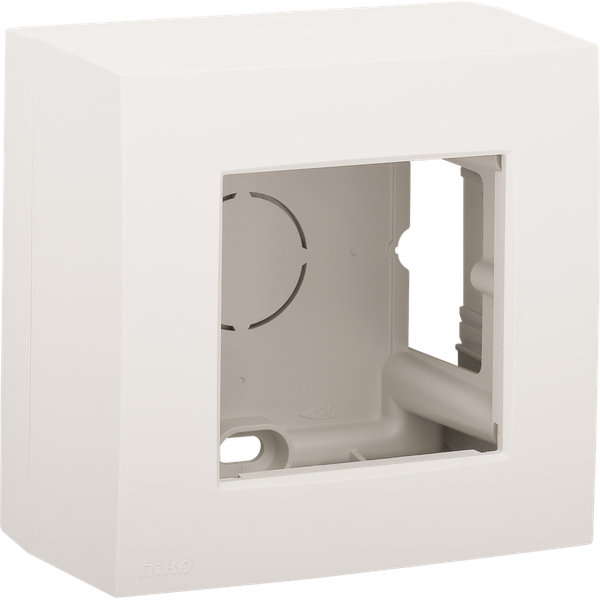 Single surface-mounting kit for one flush-mounting function, white image 2