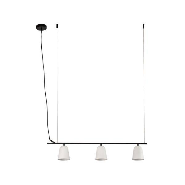 STUDIO PENDANT LAMP LINEAR WHITE SHADE S 1XE14 image 1