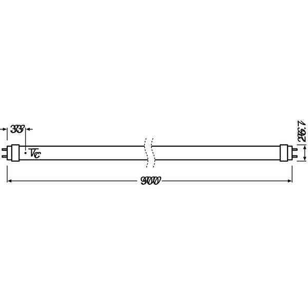 SubstiTUBE T8 EM PRO 10.3 W/6500 K 900 mm image 5