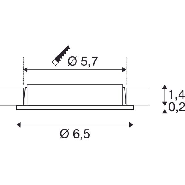 DL 126 LED downlight, 3W, 3000K, 12V, round, acryl, chrome image 4