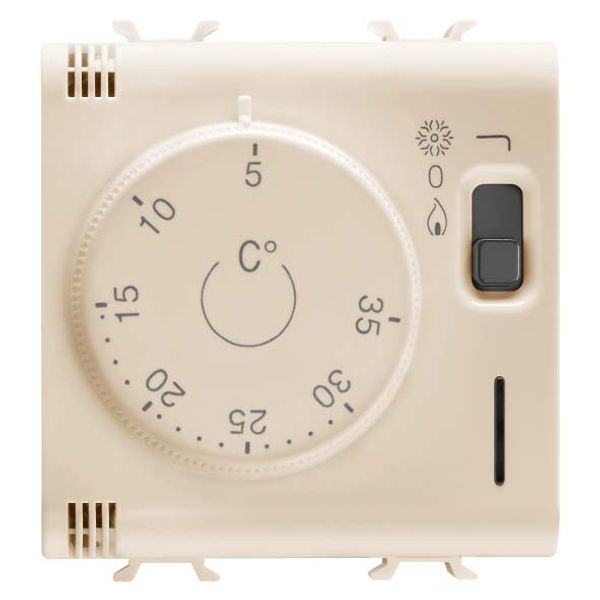 THERMOSTAT - 230V ac 50/60Hz - 2 MODULES - IVORY - CHORUSMART image 2