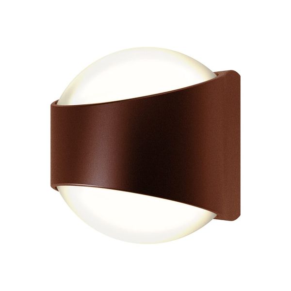 Misano Curve IP65 Bi-Directional Wall Light Cool White Rust image 1