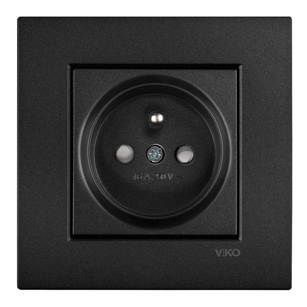 Novella-Trenda Black (Quick Connection) Child Pro UPS Socket with Lid image 1