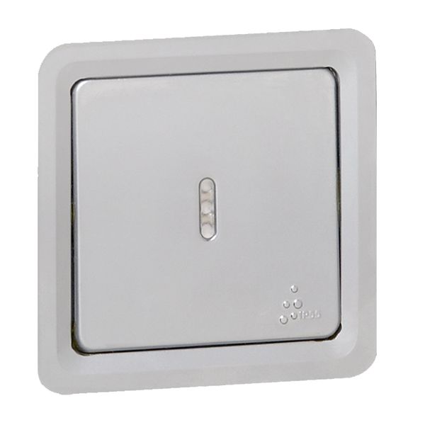 2-way Push-button Soliroc- with indicator - 6A - 230V~ -IP 55 - NO-NC contact image 1