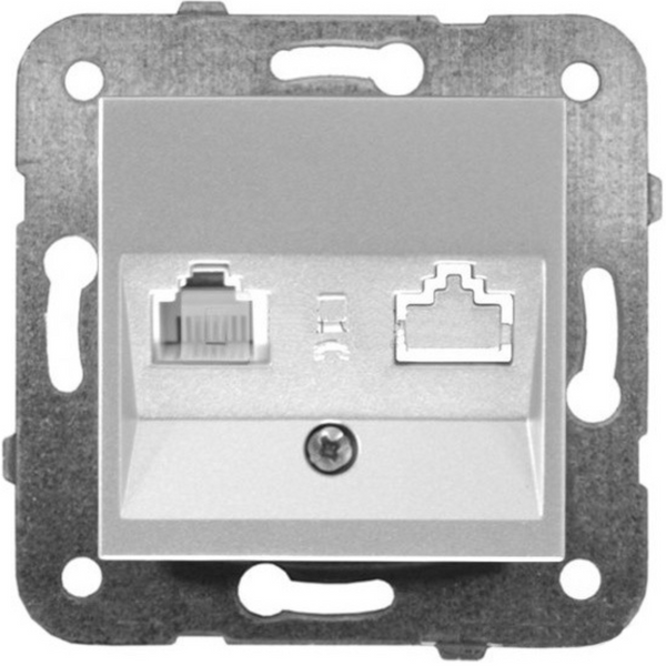 Novella-Trenda Silver Numerical Phone Socket (CAT3) image 1