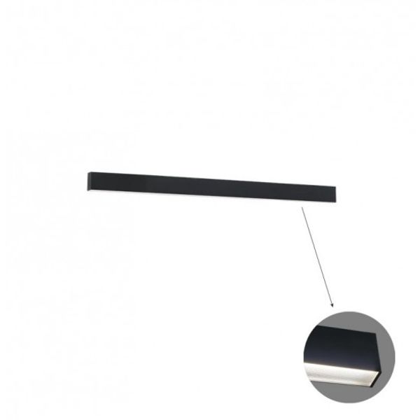 Linear Ceiling L860 4000K Black Microprismatic Dim image 1