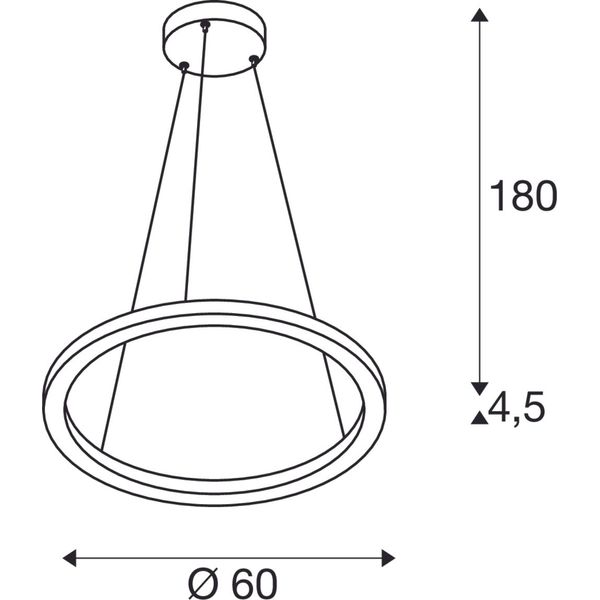 ONE 60 PHASE 24W 820/1240lm 130ø ?90 230V 2,7/3K brass image 2