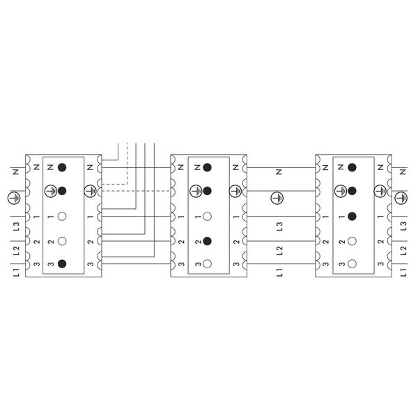 Male connector with strain relief 5-pole white image 3