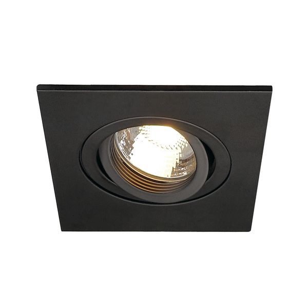 NEW TRIA XL SQUARE GU10 Downlight, matt black image 1