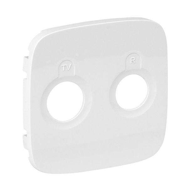 Cover plate Valena Allure - TV-R socket - white image 1