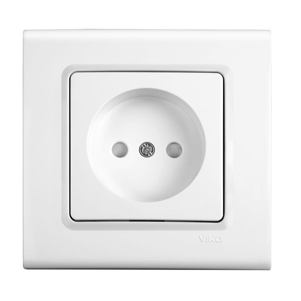 Linnera-Rollina Q C Child Protected Socket Beige image 1