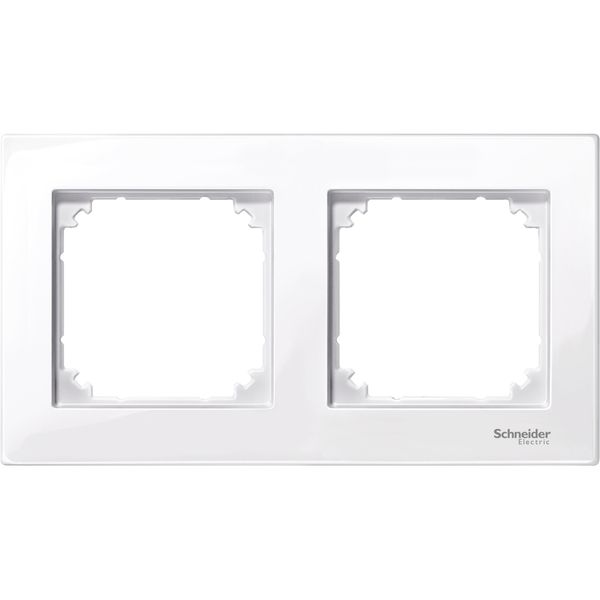 M-Plan frame, 2-gang, active white, glossy image 3