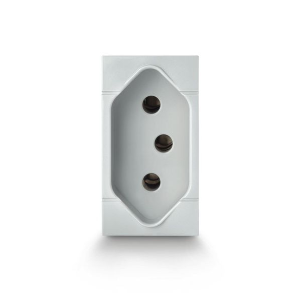 BRAZILIAN SOCKET 2P+E 10A - 250V GREY image 4