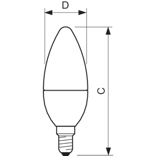 CorePro candle ND 7-60W E14 827 B38 FR image 2