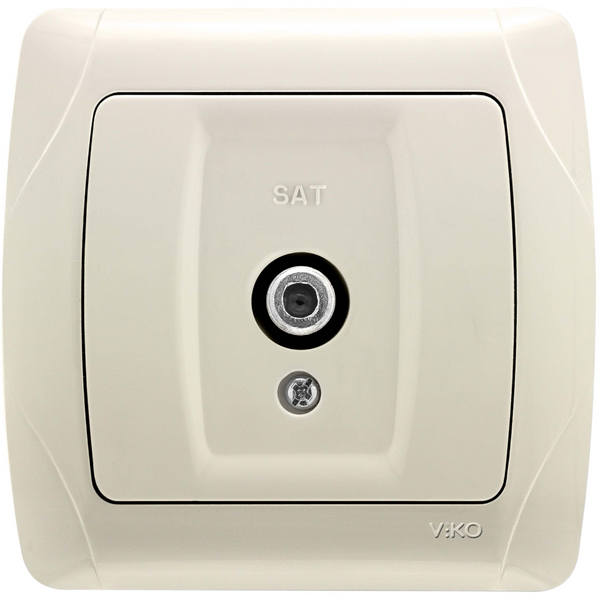 Carmen Beige Sat Socket F Con Transitive (10dB) image 1