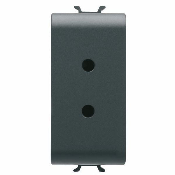 SELV SOCKET-OUTLET - 2P 6A 24V - 1 MODULE - SATIN BLACK - CHORUSMART image 2