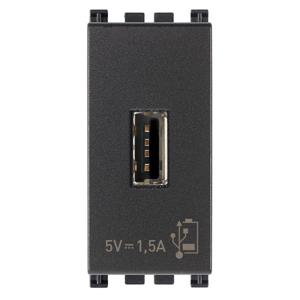 USB supply unit 5V 1,5A 1M grey image 1