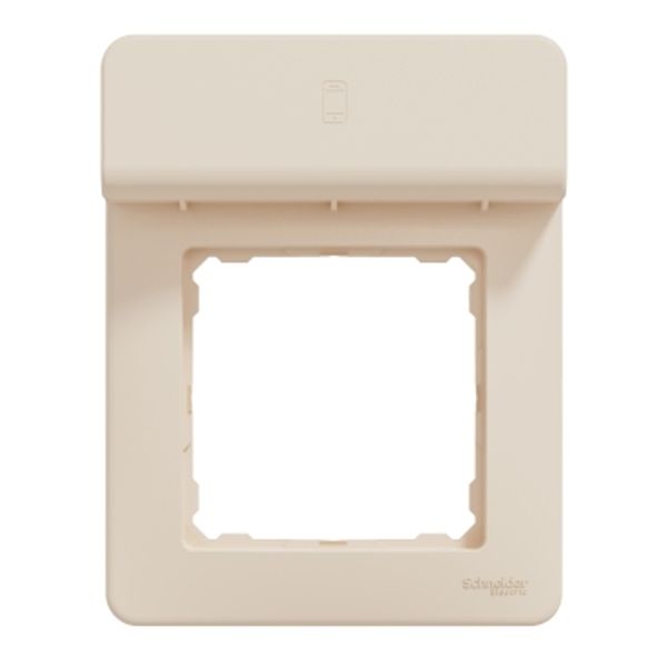 Sedna Design & Elements, Frame support for mobile 1 gang, professional, beige image 3