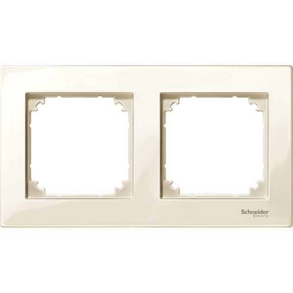 M-Plan frame, 2-gang, white, glossy image 3