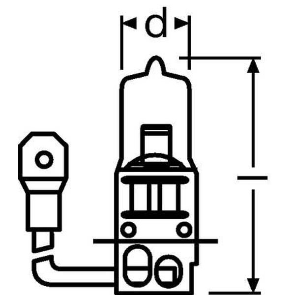 64151-01B 55W 12V PK22S BLI1DK OSRAM image 2