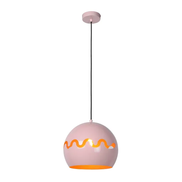 Lucide CORENTIN - Pendant light Children - Ø 28 cm - 1xE27 - Pink image 1