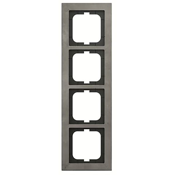1724-298 Cover Frame Busch-axcent® concrete grey image 1