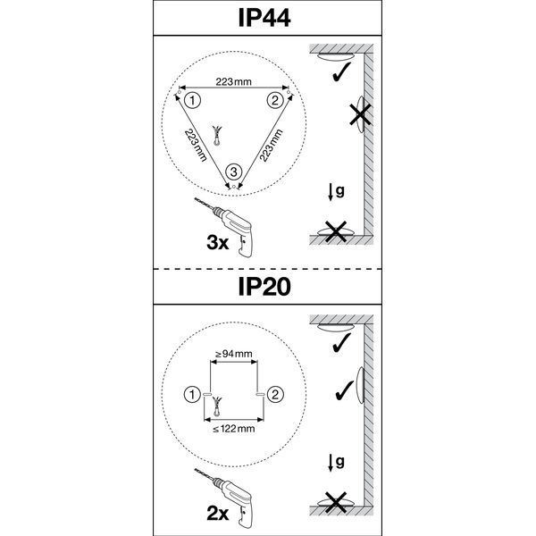 SURFACE CIRCULAR 350 3CCT SENSOR 18W 3CCT IP44 image 15