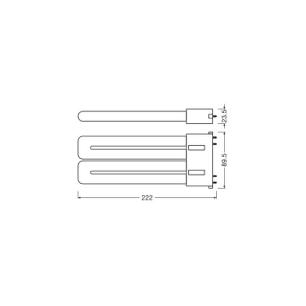 OSRAM DULUX LED F EM & AC MAINS 20W 830 2G10 image 12