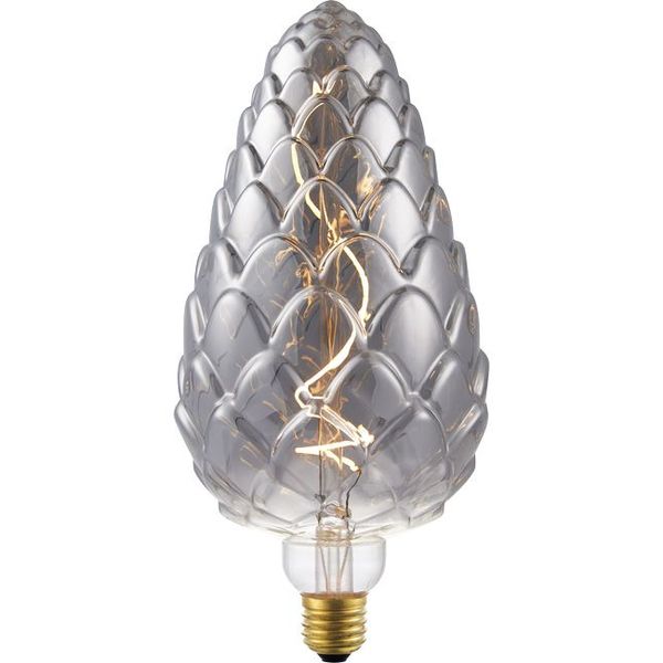 LED E27 Fila XXL FleX Pine-Cone 120x250 230V 100Lm 4W 822 AC Smoke Dim image 1