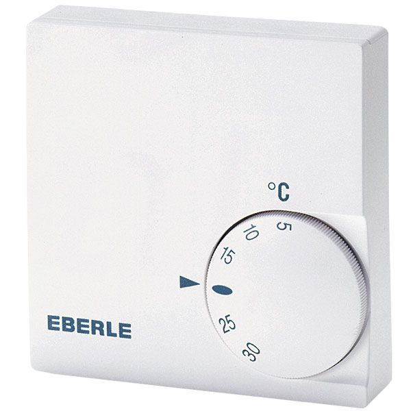 Room controller, 5-30C, AC 230V/24V, 1 changeover contact, 10/5 A for both voltages image 1