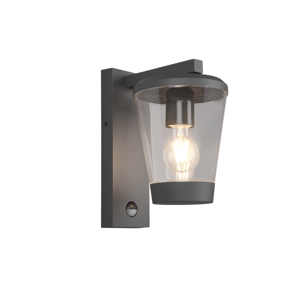 Cavado wall lamp E27 anthracite motion sensor image 1