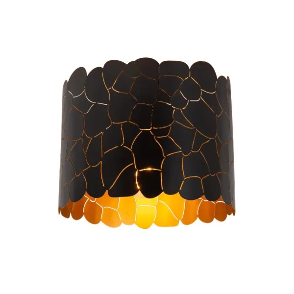 Lucide ALMELO - Ceiling lamp - Ø 25.5 cm - 1xE27 - Black image 1