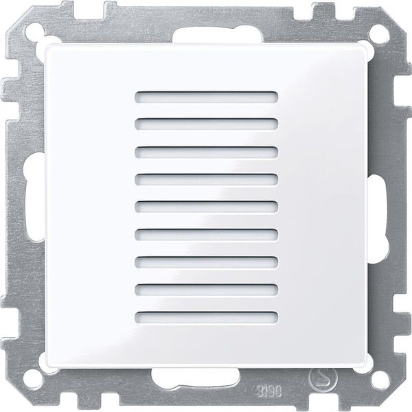 Room temperature controller for commercial areas, active white glossy, System M image 1