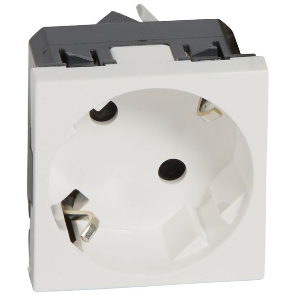 Multi-support single socket Mosaic - German std - 2P+E angled at 45° - 2 mod image 2