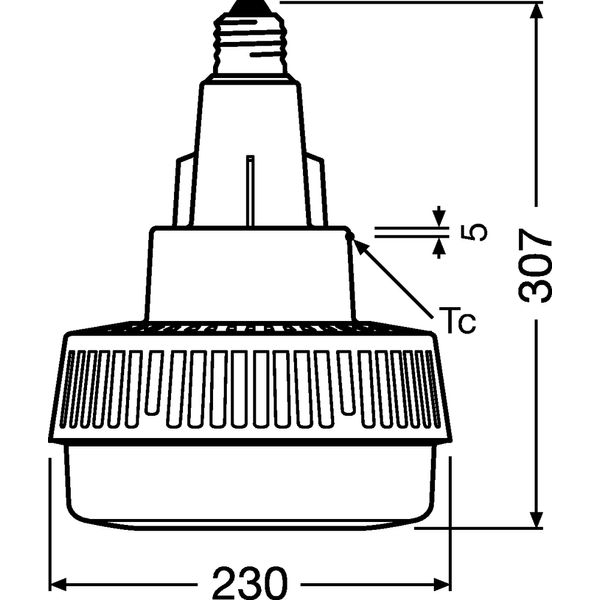 HQI LED HIGHBAY 250 120 ° 95 W/4000 K E40 image 2