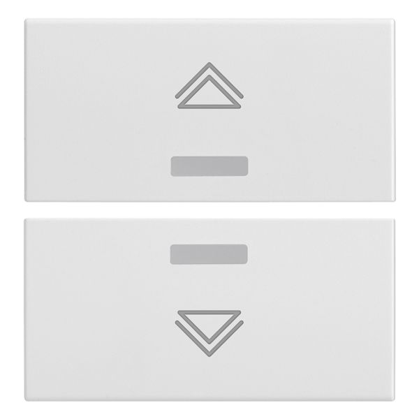 Two half-buttons 2M regul.symbol white image 1