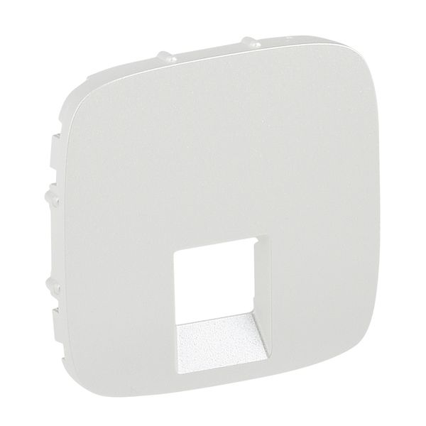 Cover plate Valena Allure - RJ 45/RJ 11 socket - pearl image 1