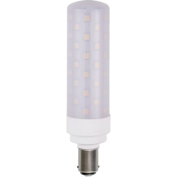 LED Ba15d Tube T29x113 230V 850Lm 8W 930 AC/DC Opal Dim image 1