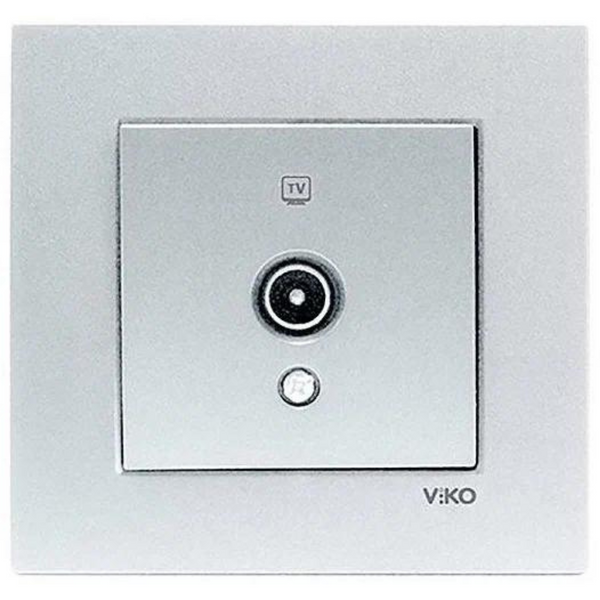 Novella Silver TV Socket Terminated image 1