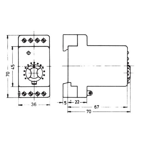 Temperature controller on mounting rail 0...60C, AC 230V, 1 changeover contact, potential free, 10 A image 3