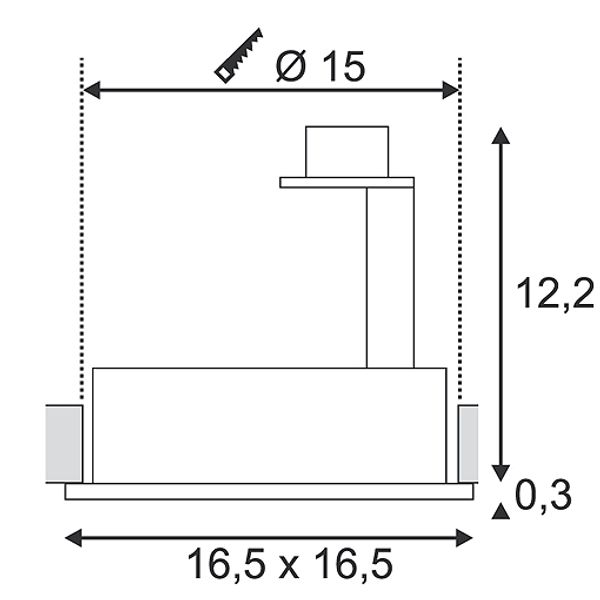 NEW TRIA I ES111 downl., max. 75W, angular, aluminium, white image 4