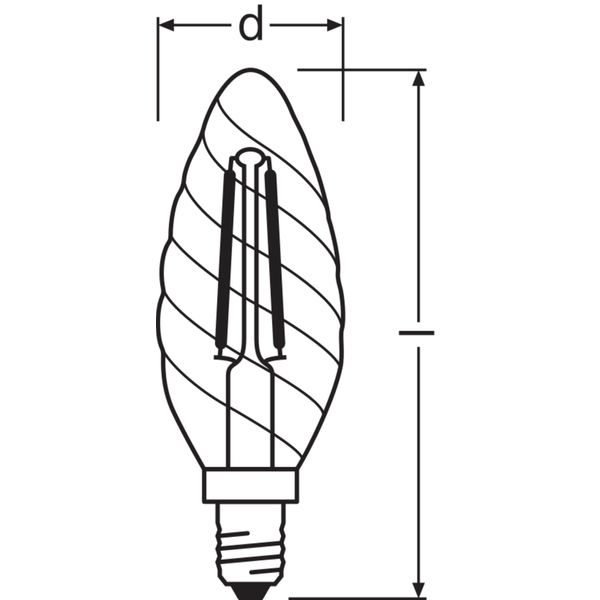 LED Retrofit CLASSIC P DIM 4.8W 827 Clear E27 image 4