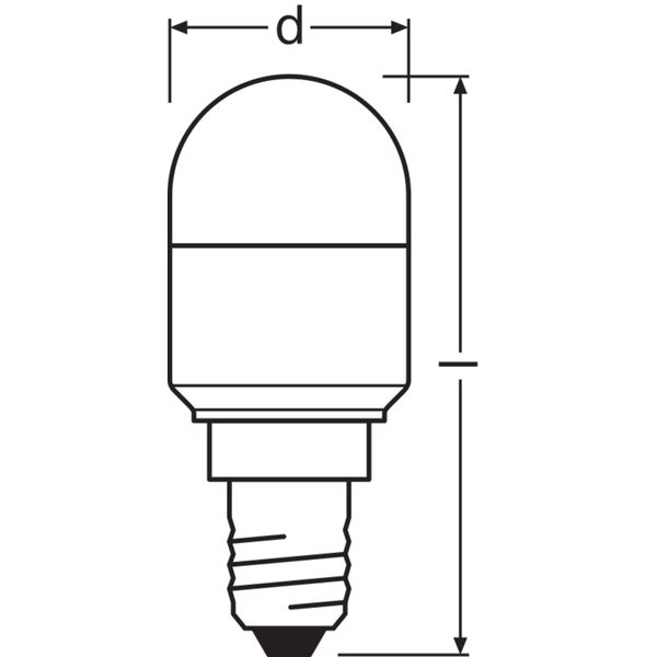 LED SPECIAL T26 2.3W 827 Frosted E14 image 11