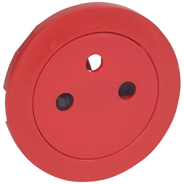 COVER PLATE 2P+E F/B SLIM RED image 1