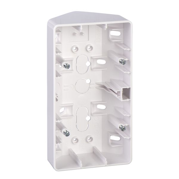 Exxact surface corner box 2-g IP21 white image 2