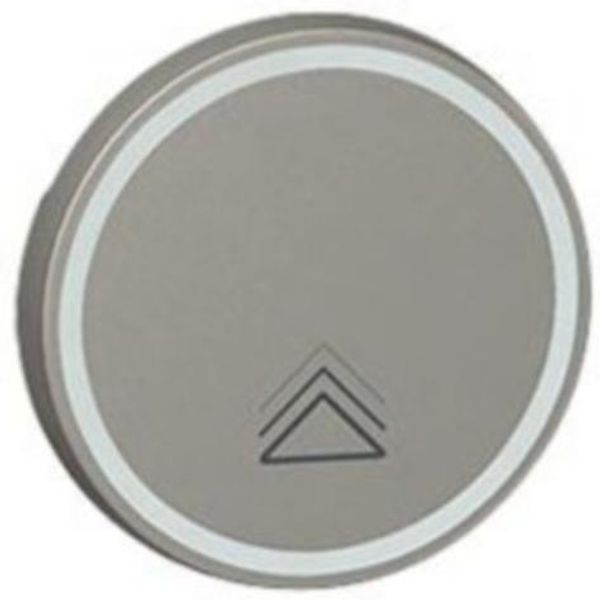 Round key cover Arteor BUS/SCS - dimmer symbol - 2 modules - magnesium image 1